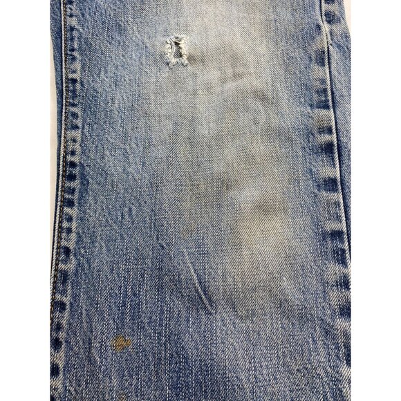 American Eagle Outfitters AEO Distressed Blue Denim Straight Jeans Men's size 29 - Picture 10 of 15